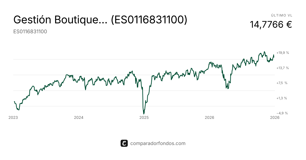 Gestión Boutique B4A Cartera Decidida FI (ES0116831100) | Fondo